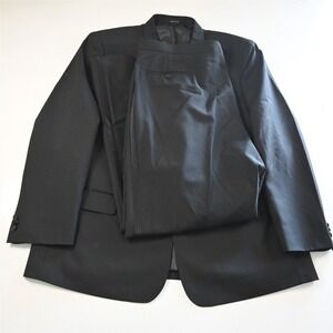 Linea Uomo 50L 46x34 Black Wool Mens Jacket Pants Tuxedo‎